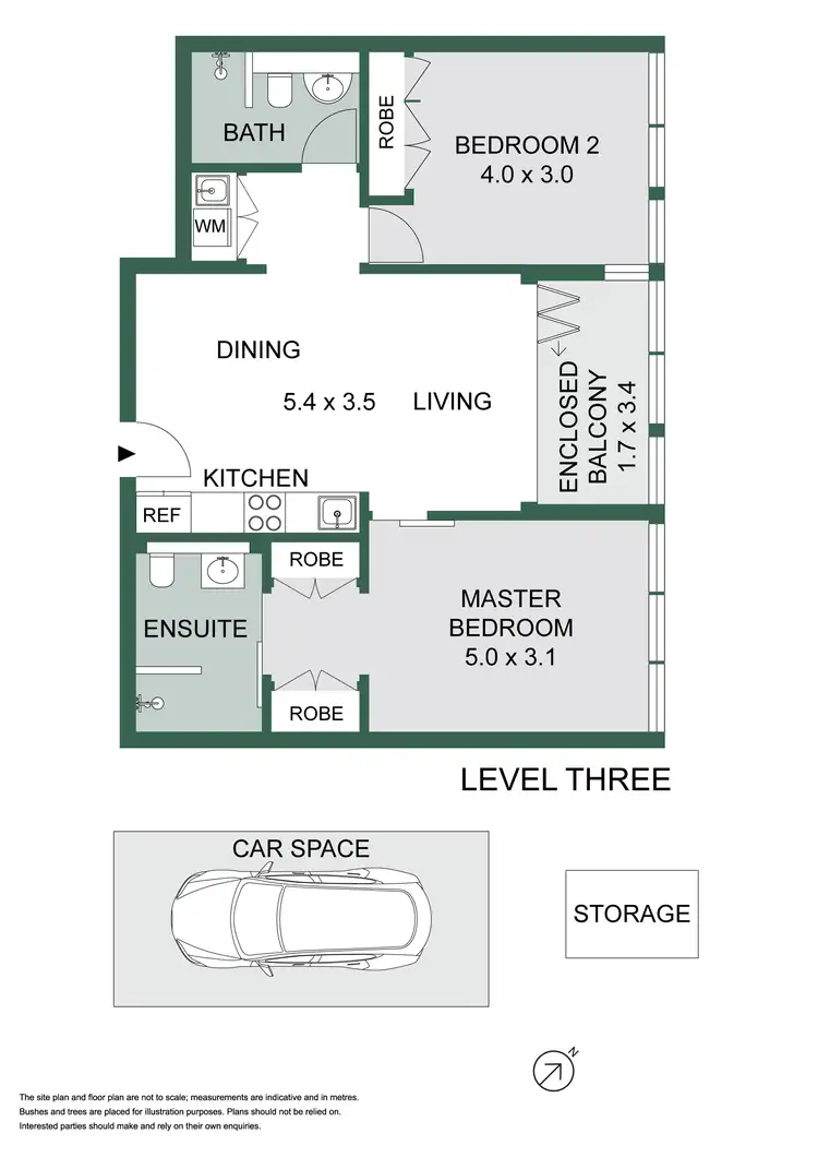Floorplan of Homely apartment listing, 304/8 Park Lane, Chippendale NSW 2008