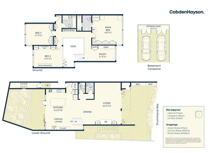 Floorplan of Homely apartment listing, 3/339 Victoria Place, Drummoyne NSW 2047