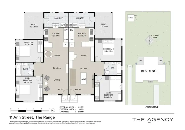 Floorplan of Homely semi-detached listing, 11 Ann Street, The Range QLD 4700