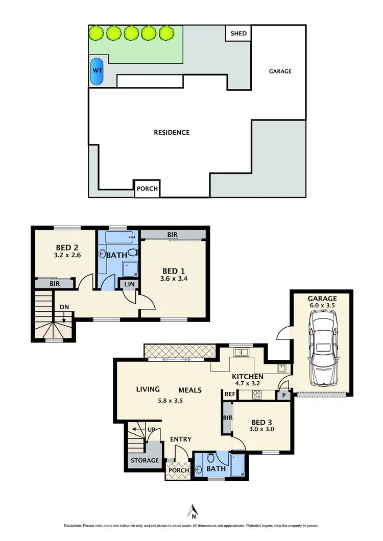Floorplan of Homely townhouse listing, 2/2 Spratling Street, Reservoir VIC 3073