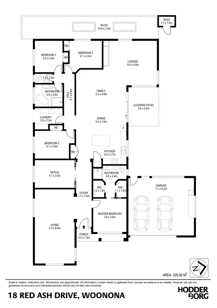 Floorplan of Homely house listing, 18 Red Ash Drive, Woonona NSW 2517