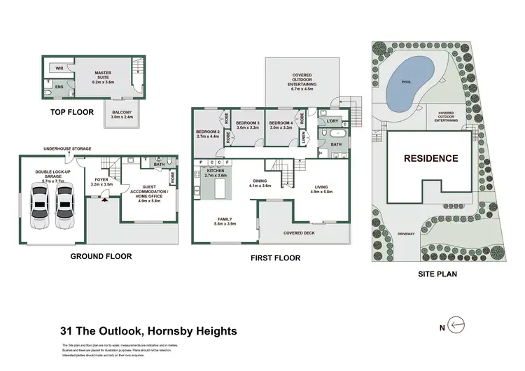 Floorplan of Homely house listing, 31 The Outlook, Hornsby Heights NSW 2077