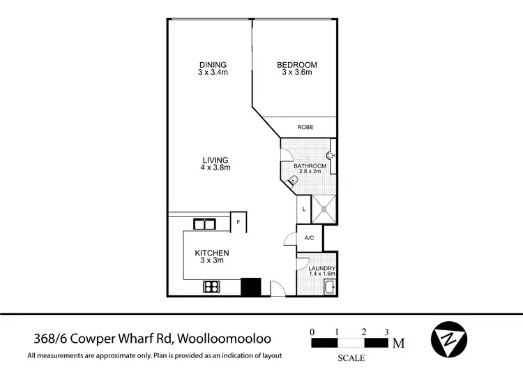 Floorplan of Homely apartment listing, 368/6 Cowper Wharf Roadway, Woolloomooloo NSW 2011