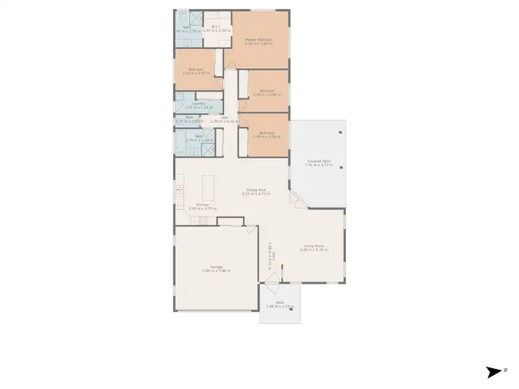 Floorplan of Homely house listing, 12 Blue Gums Drive, Emerald QLD 4720