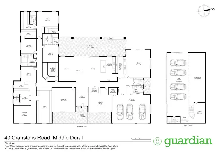 Floorplan of Homely rural property listing, 40 Cranstons Road, Middle Dural NSW 2158
