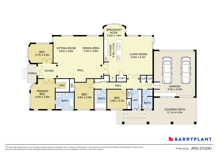 Floorplan of Homely house listing, 49 Whiteley Parade, Taylors Lakes VIC 3038