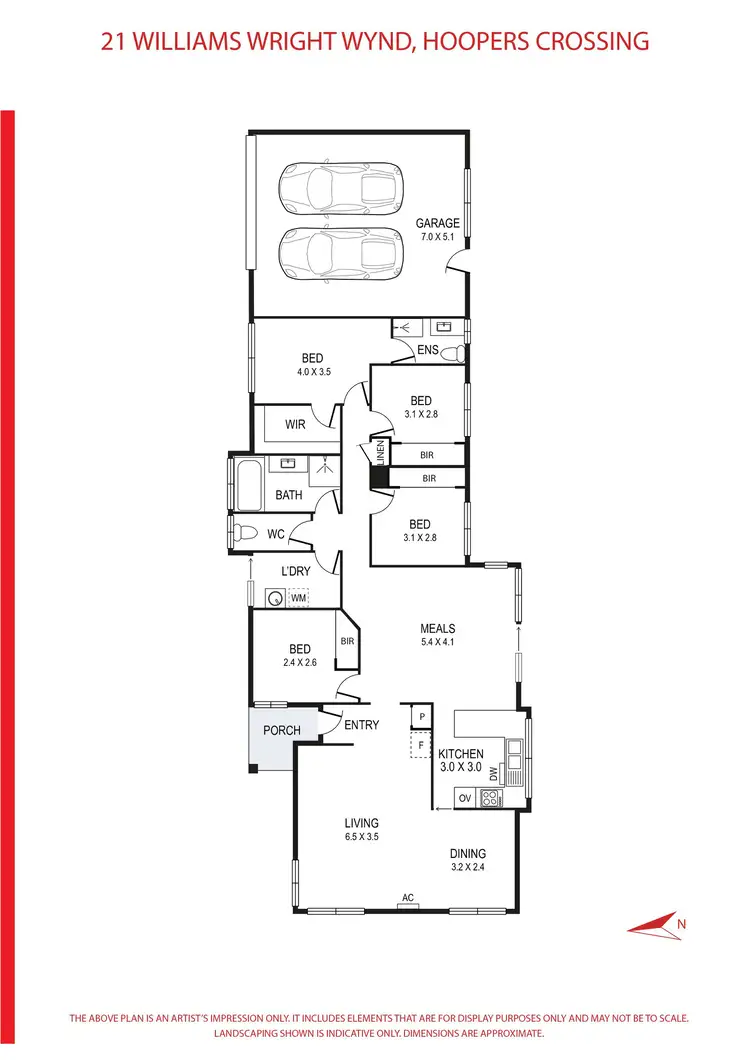 Floorplan of Homely house listing, 21 William Wright Wynd, Hoppers Crossing VIC 3029