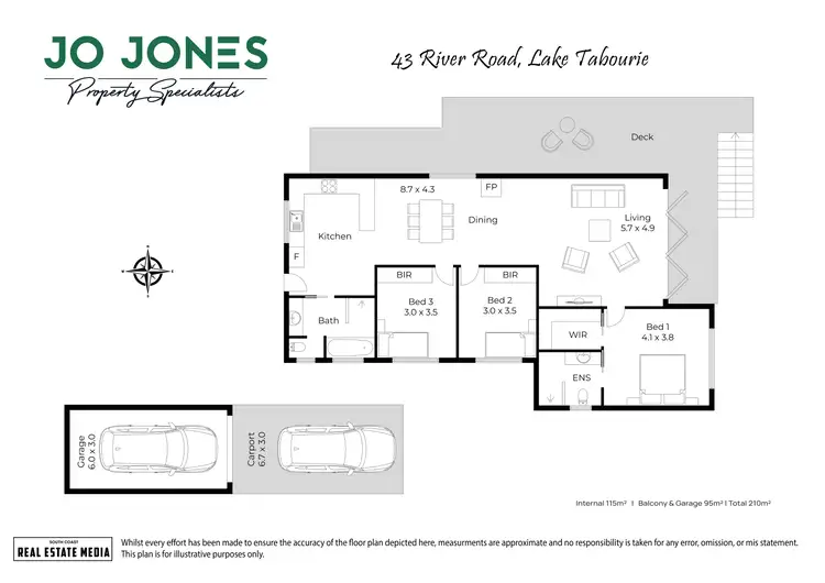 Floorplan of Homely house listing, 43 River Road, Lake Tabourie NSW 2539