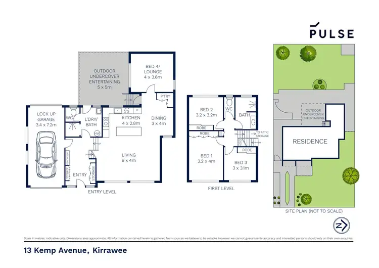 Floorplan of Homely house listing, 13 Kemp Avenue, Kirrawee NSW 2232