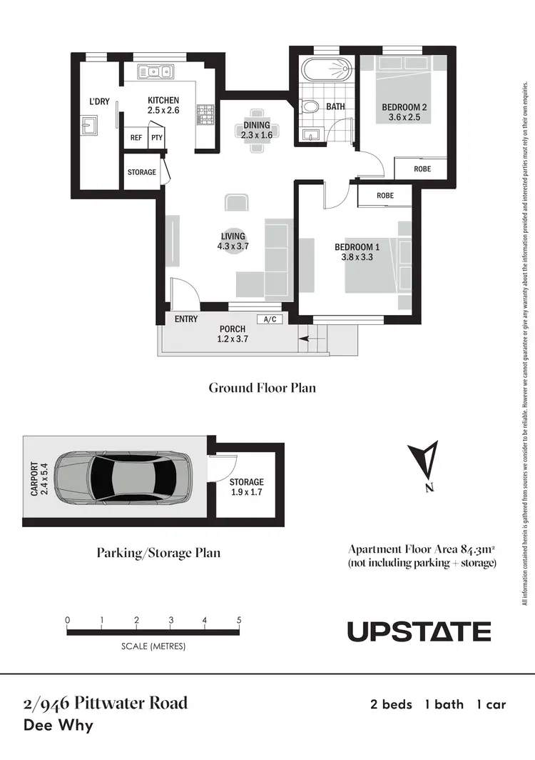 Floorplan of Homely unit listing, 2/946 Pittwater Road, Dee Why NSW 2099