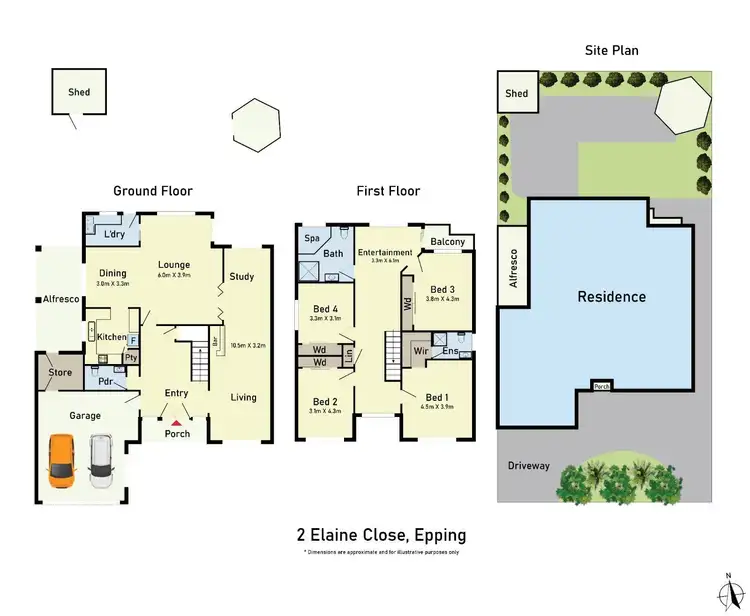 Floorplan of Homely house listing, 2 Elaine Close, Epping VIC 3076