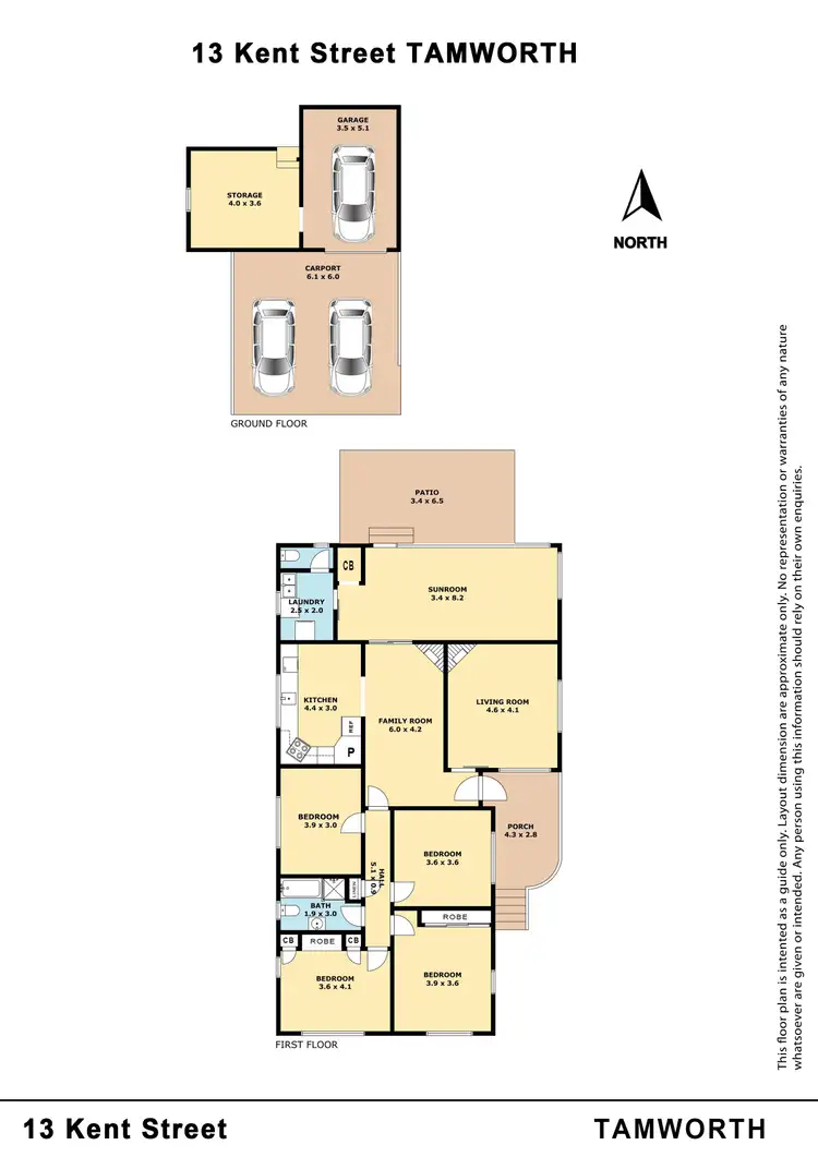 Floorplan of Homely house listing, 13 Kent Street, Tamworth NSW 2340