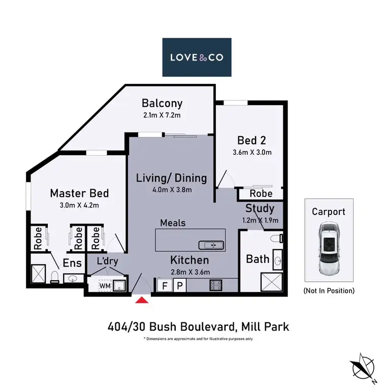 Floorplan of Homely apartment listing, 404/30 Bush Boulevard, Mill Park VIC 3082