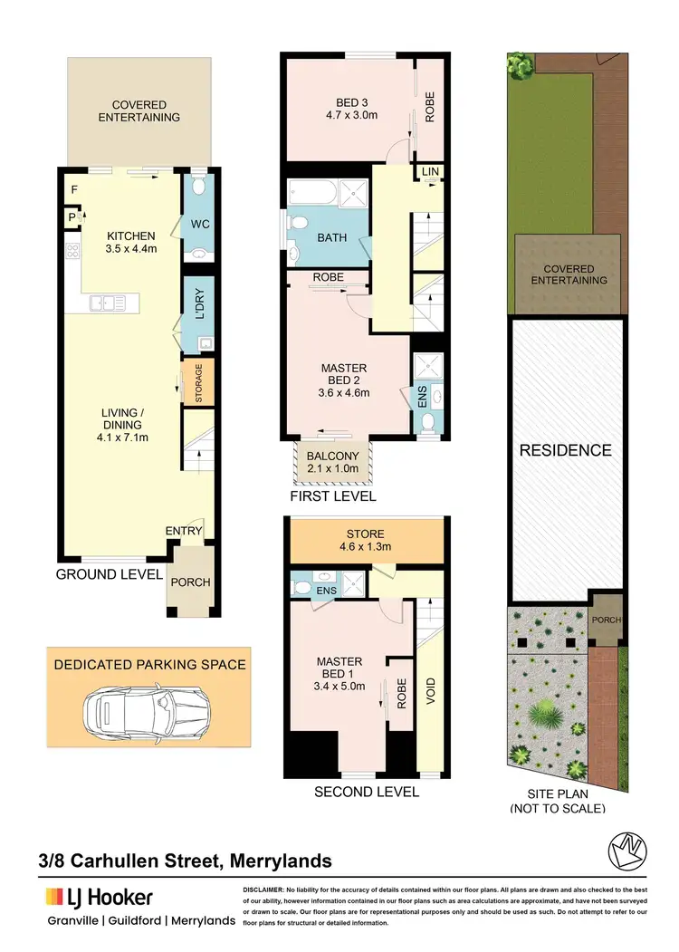 Floorplan of Homely townhouse listing, 3/8 Carhullen Street, Merrylands NSW 2160