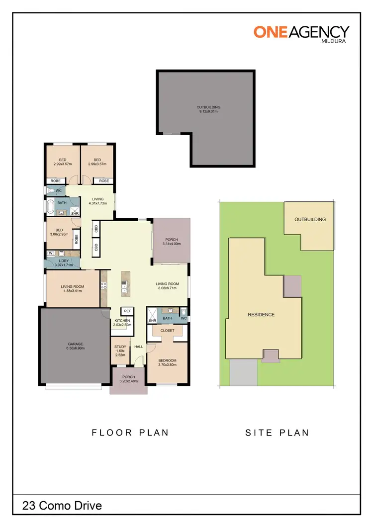 Floorplan of Homely house listing, 23 Como Drive, Irymple VIC 3498