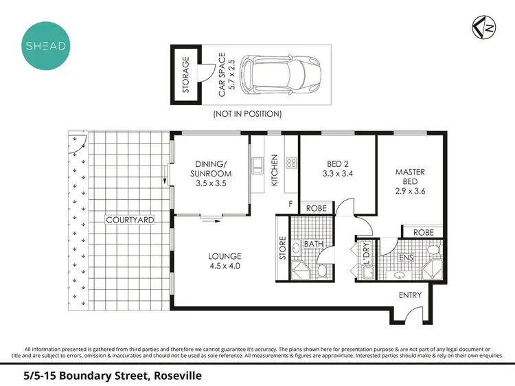 Floorplan of Homely apartment listing, 5/5-15 Boundary Street, Roseville NSW 2069