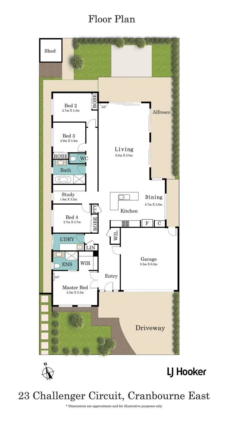Floorplan of Homely house listing, 23 Challenger Circuit, Cranbourne East VIC 3977