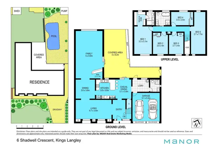 Floorplan of Homely house listing, 6 Shadwell Crescent, Kings Langley NSW 2147