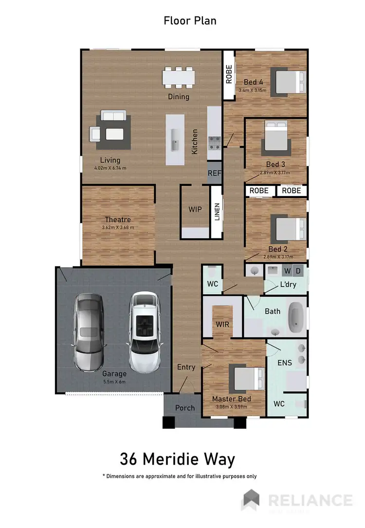 Floorplan of Homely house listing, 36 Meridie Way, Darley VIC 3340