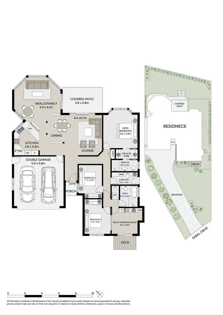 Floorplan of Homely house listing, 25 Sabal Drive, Sawtell NSW 2452
