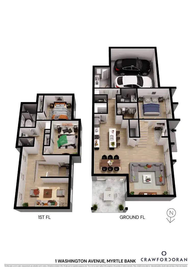 Floorplan of Homely house listing, 1 Washington Avenue, Myrtle Bank SA 5064