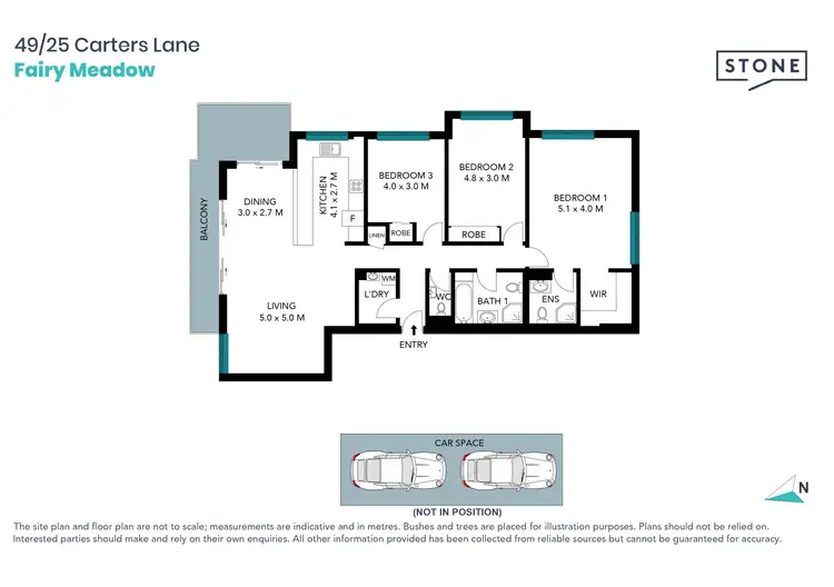 Floorplan of Homely apartment listing, 49/25 Carters Lane, Fairy Meadow NSW 2519