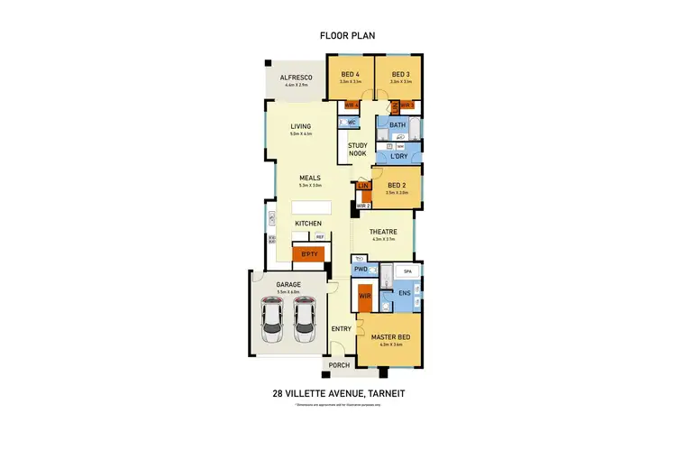 Floorplan of Homely house listing, 28 Villette Avenue, Tarneit VIC 3029