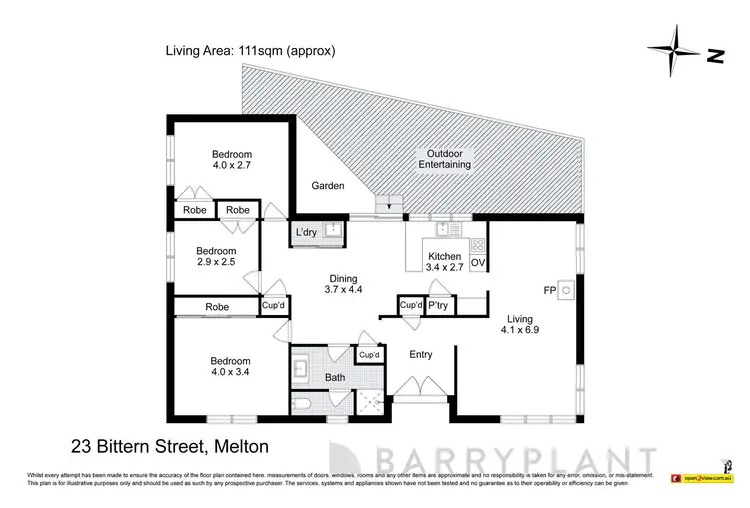 Floorplan of Homely house listing, 23 Bittern Street, Melton VIC 3337