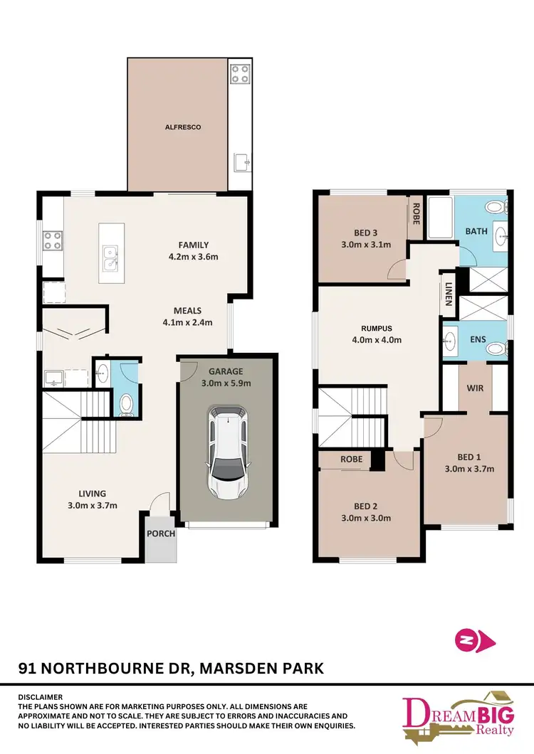 Floorplan of Homely house listing, 91 Northbourne Drive, Marsden Park NSW 2765