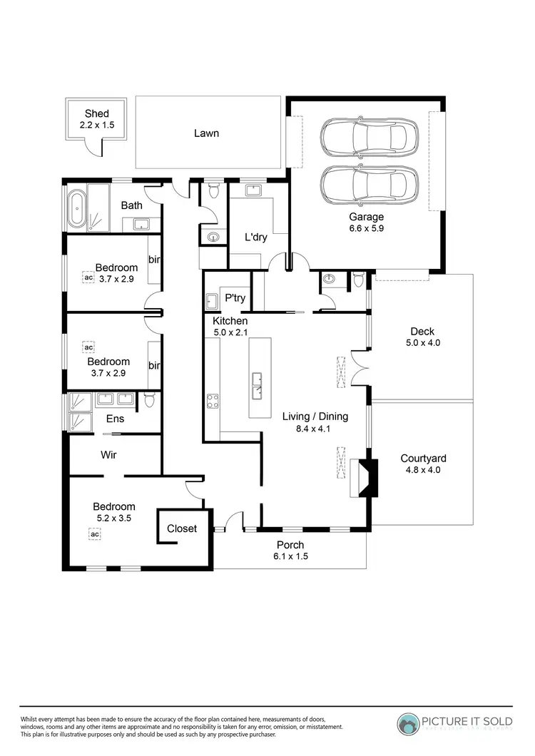 Floorplan of Homely house listing, 8 Lasscock Avenue, Lockleys SA 5032