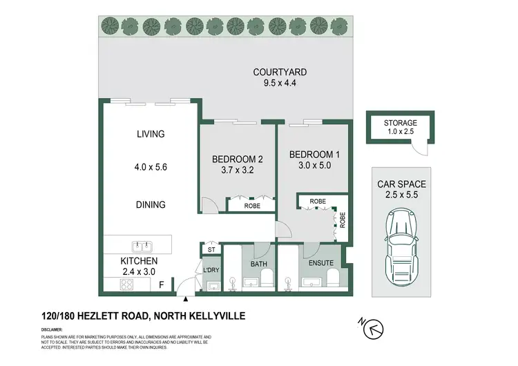 Floorplan of Homely apartment listing, 120/180 Hezlett Road, North Kellyville NSW 2155