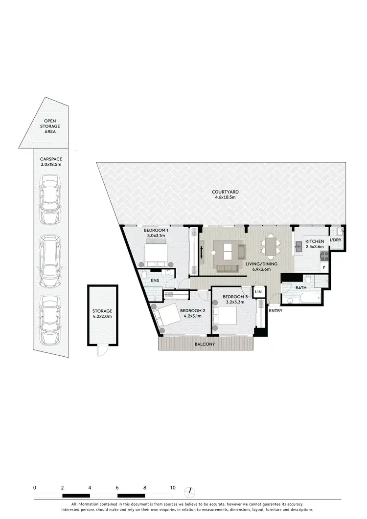 Floorplan of Homely apartment listing, 701/31 Hassall Street, Parramatta NSW 2150