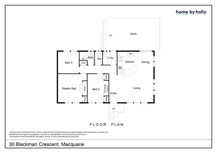 Floorplan of Homely house listing, 30 Blackman Crescent, Macquarie ACT 2614