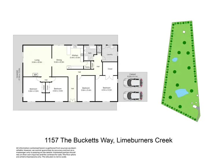 Floorplan of Homely rural property listing, 1157 The Bucketts Way, Limeburners Creek NSW 2324