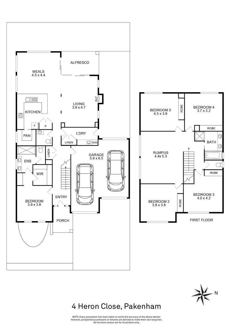 Floorplan of Homely house listing, 4 Heron Close, Pakenham VIC 3810
