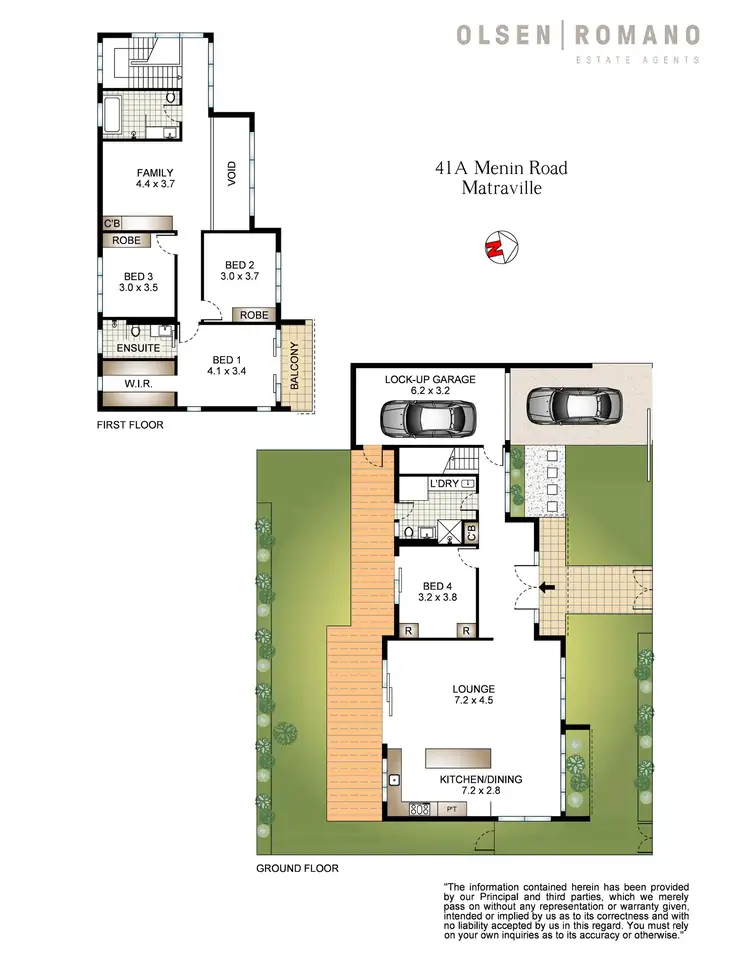 Floorplan of Homely semi-detached listing, 41A Menin Road, Matraville NSW 2036