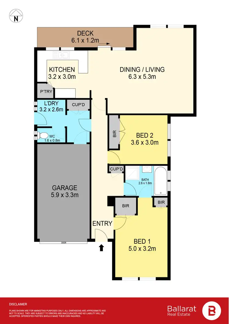 Floorplan of Homely house listing, 603B Eureka Street, Ballarat East VIC 3350