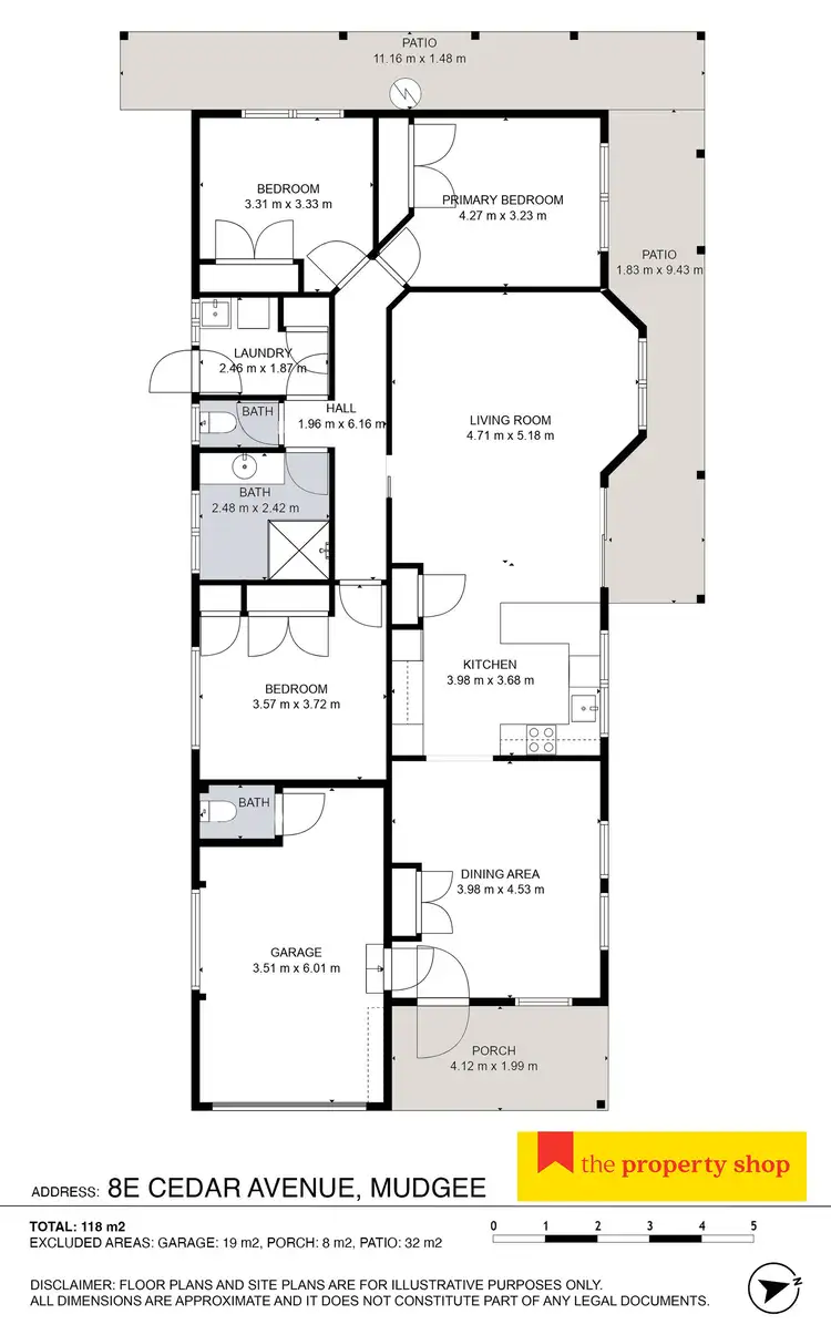 Floorplan of Homely unit listing, 8E Cedar Avenue, Mudgee NSW 2850