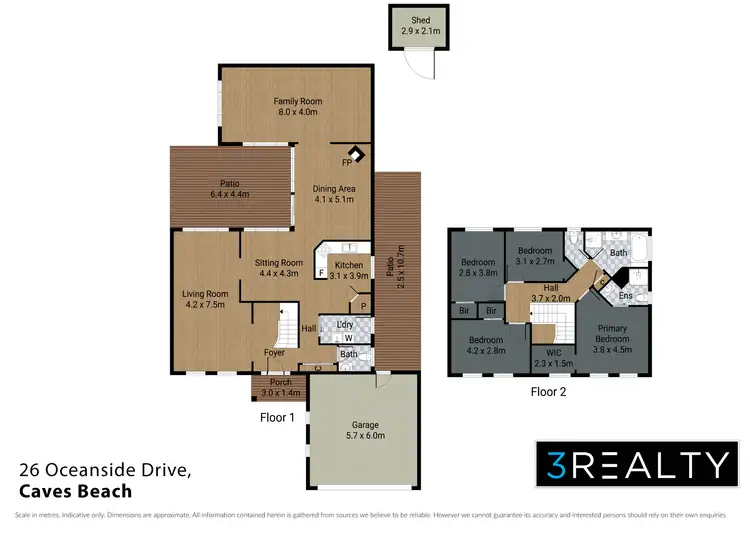 Floorplan of Homely house listing, 26 Oceanside Drive, Caves Beach NSW 2281