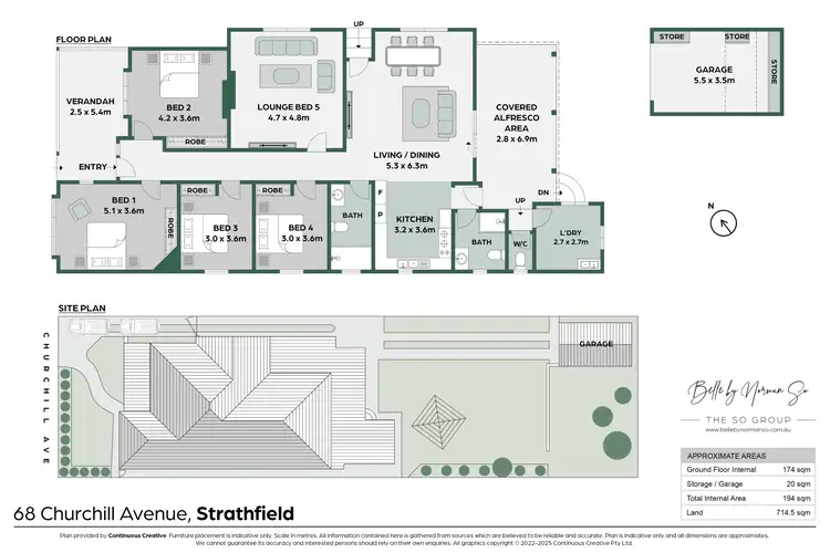 Floorplan of Homely house listing, 68 Churchill Avenue, Strathfield NSW 2135