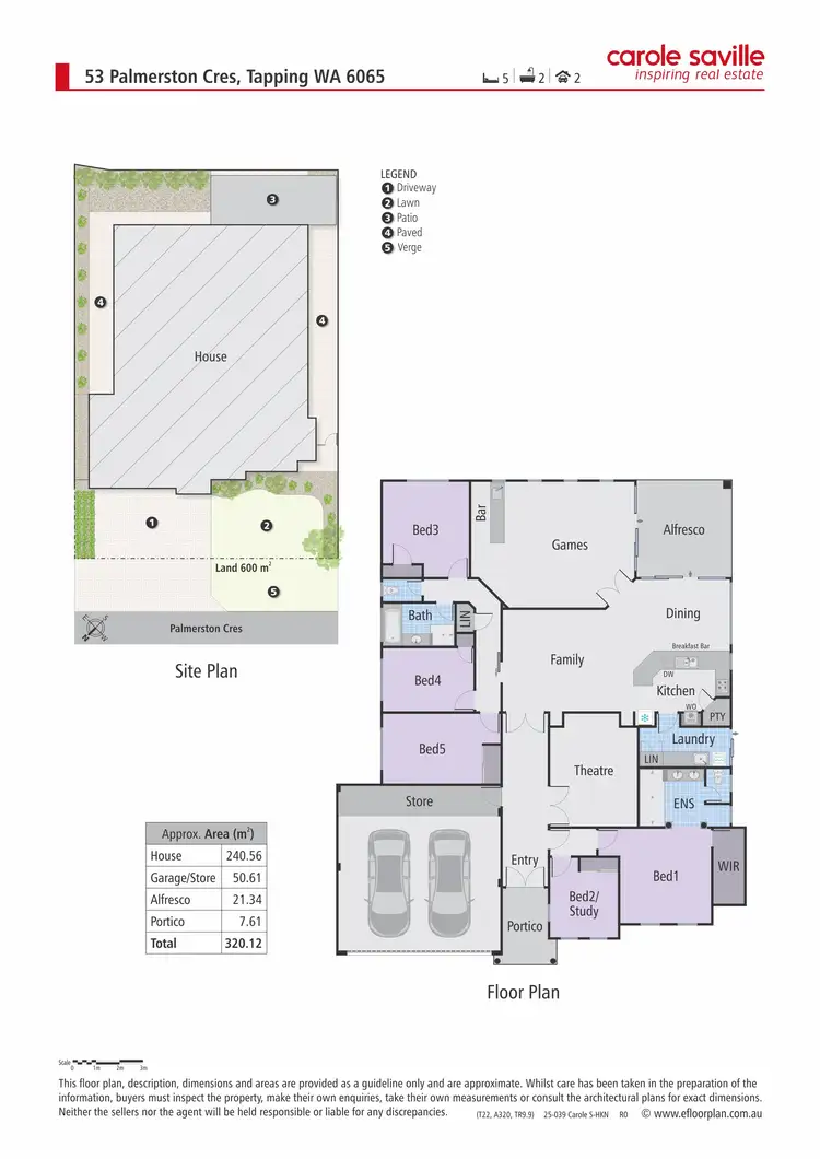 Floorplan of Homely house listing, 53 Palmerston Crescent, Tapping WA 6065