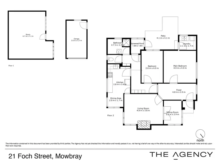 Floorplan of Homely house listing, 21 Foch Street, Mowbray TAS 7248