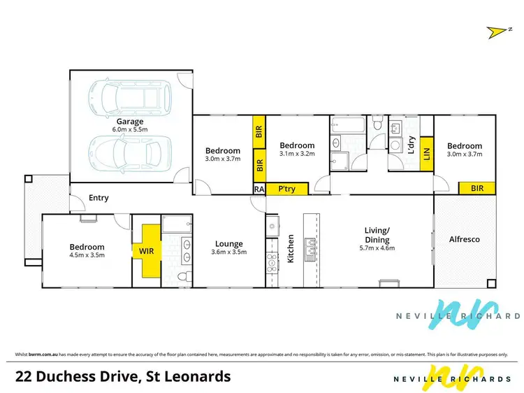 Floorplan of Homely house listing, 22 Duchess Drive, St Leonards VIC 3223