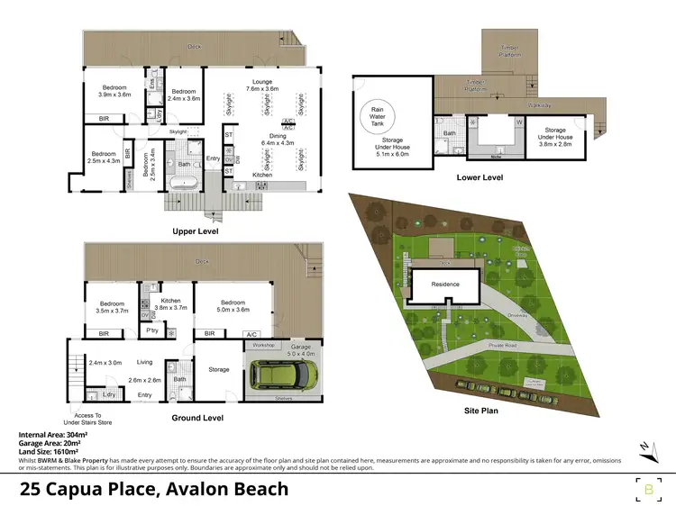 Floorplan of Homely house listing, 25 Capua Place, Avalon Beach NSW 2107