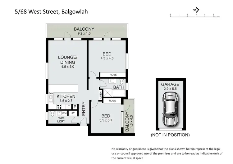 Floorplan of Homely apartment listing, 5/68 West Street, Balgowlah NSW 2093