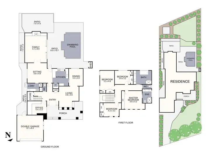 Floorplan of Homely house listing, 35 Crawley Grove, Ringwood North VIC 3134