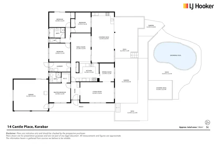 Floorplan of Homely house listing, 14 Cantle Place, Karabar NSW 2620