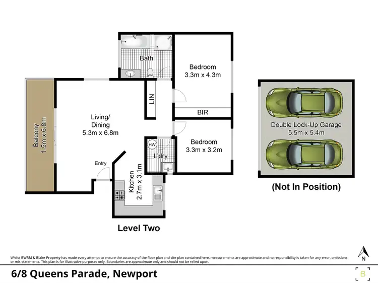 Floorplan of Homely unit listing, 6/8 Queens Parade, Newport NSW 2106