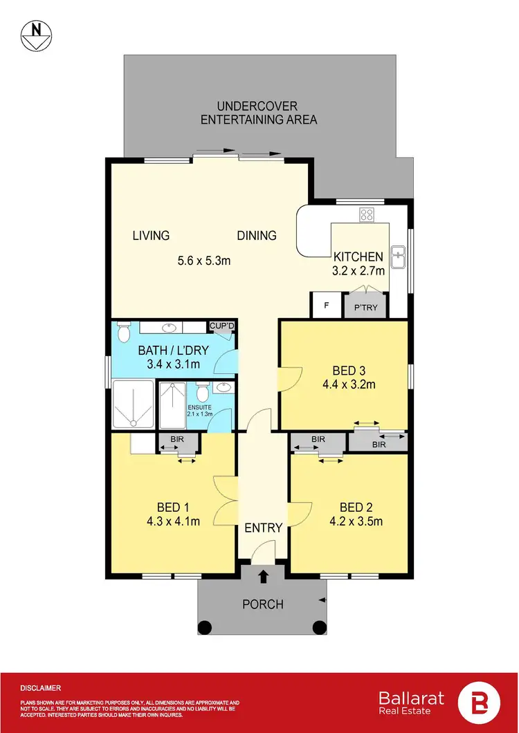 Floorplan of Homely house listing, 412 Raglan Street South, Ballarat Central VIC 3350