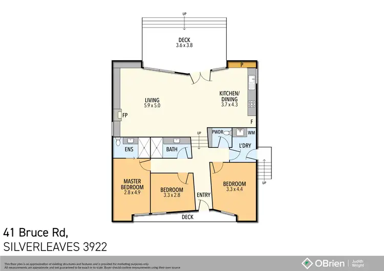 Floorplan of Homely house listing, 41 Bruce Road, Silverleaves VIC 3922